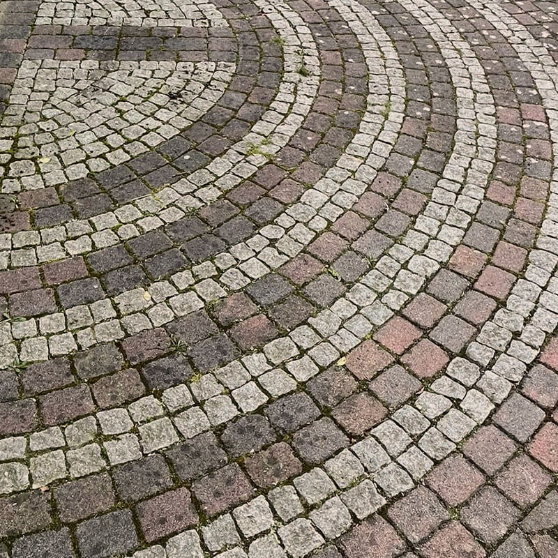 Grün Grau Pflasterreinigung Galerie 4 Vorher