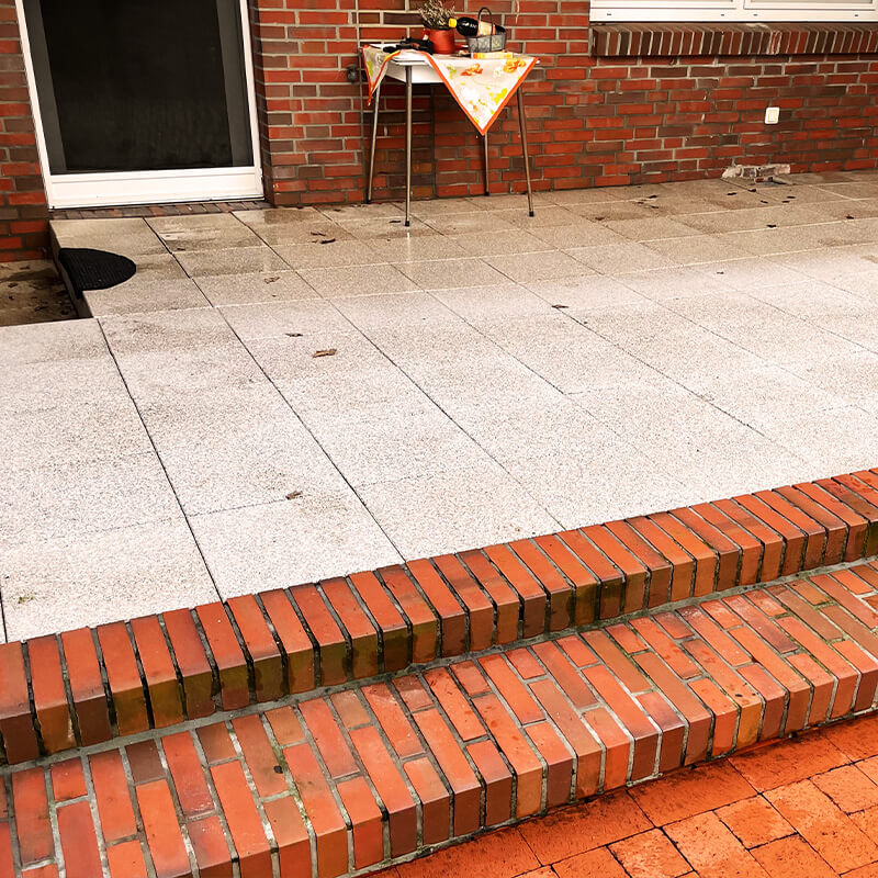 Grün Grau Pflasterreinigung Galerie 6 Nachher