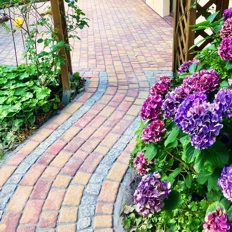 Grün Grau Pflasterreinigung Galerie 7 Nachher