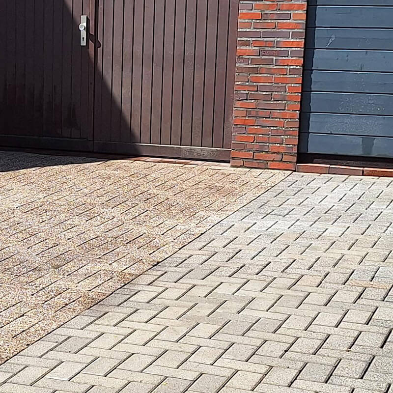 Grün Grau Pflasterreinigung Galerie 10 Nachher