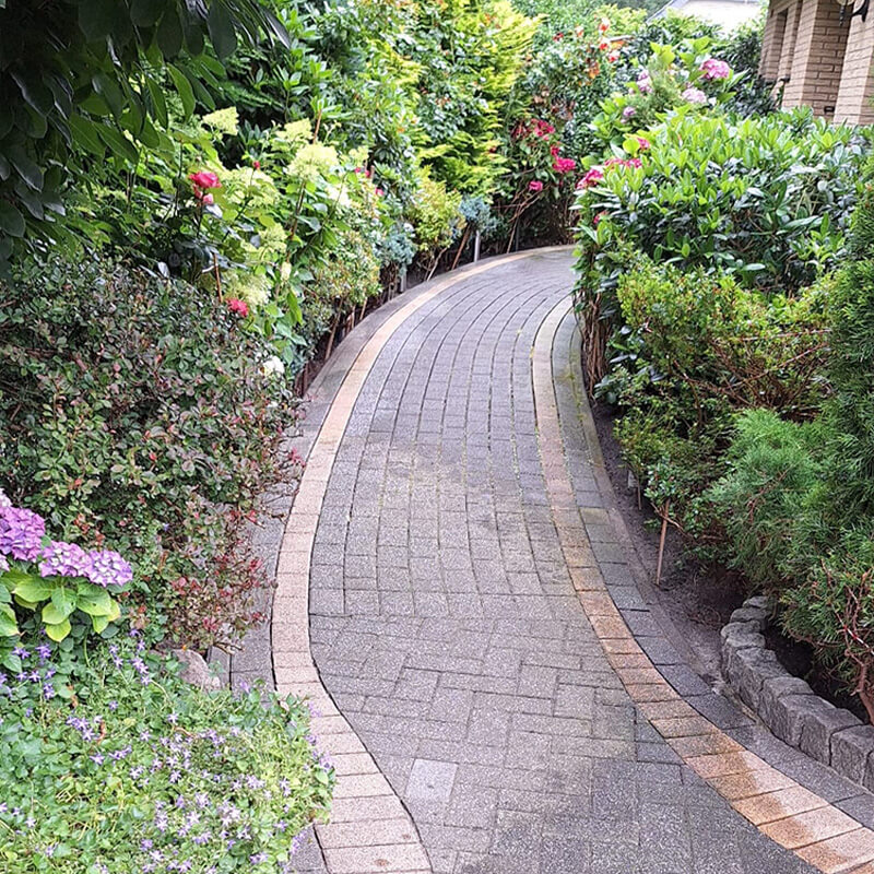 Grün Grau Pflasterreinigung Galerie 9 Vorher